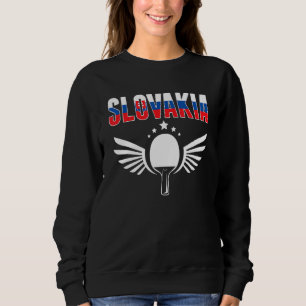 Slowakei Ping Pong  Slowakische Tischtennismannsch Sweatshirt