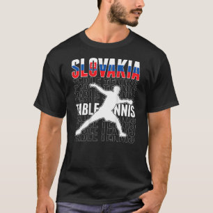 Slowakei Ping Pong Slowakisches Tischtennis Team S T-Shirt