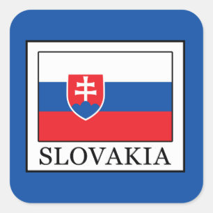 Slowakei Quadratischer Aufkleber