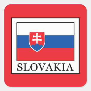 Slowakei Quadratischer Aufkleber