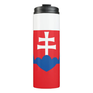 Slowakei Reisemugge, patriotische slowakische Flag Thermosbecher