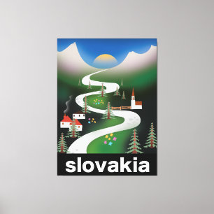 Slowakei-Reiseposter Leinwanddruck