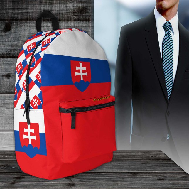 Slowakei-Rucksack, patriotisch, slowakische Flagge Bedruckter Rucksack (Von Creator hochgeladen)