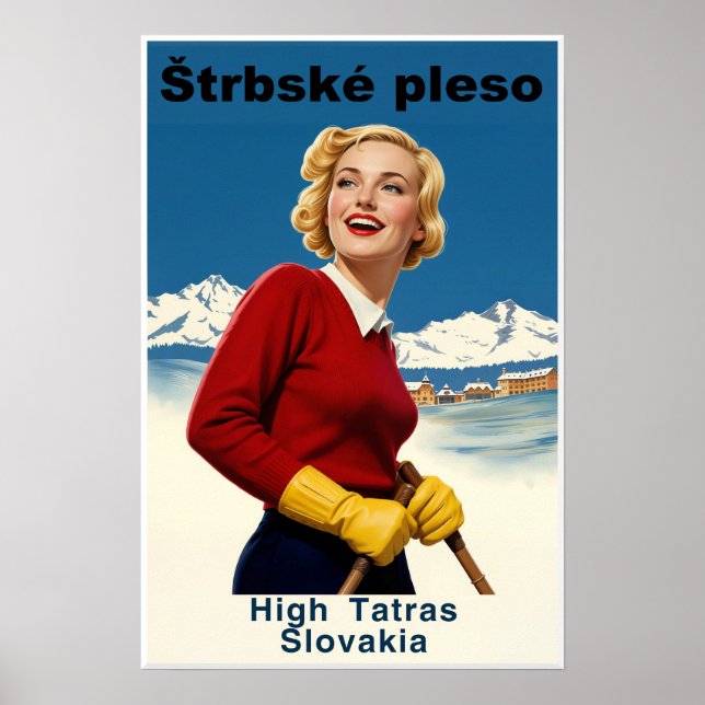Slowakei Ski Poster  (Vorne)