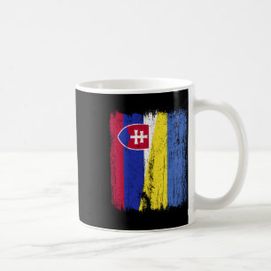 Slowakei Ukraine Halbflagge Slowakische Ukrainisch Kaffeetasse