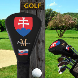 Slowakei und Flaggen - Mit Monogramm Golfklubs - A Golf Headcover