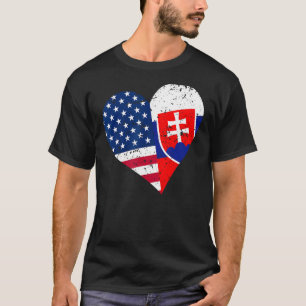 Slowakei USA Herzklopfen Shirt erschüttert Slowaki