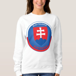 Slowakei Wappen Kreisform  Sweatshirt