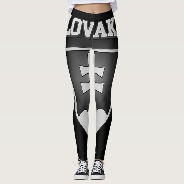 Slowakei-Wappen Leggings (Vorderseite)