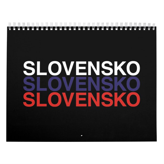 SLOWAKEISCHE Fahne Kalender (Titelbild)