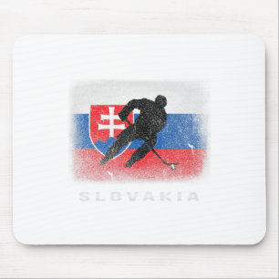 Slowakische Eishockey-Slowakische Flagge Mousepad