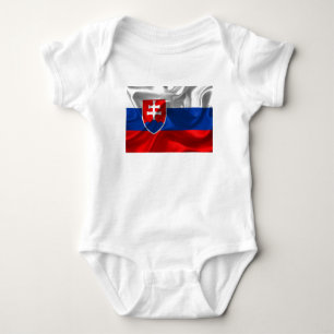 Slowakische Flagge Baby Strampler