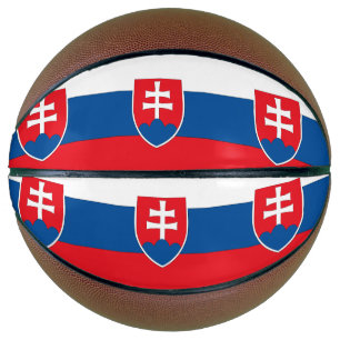 slowakische Flagge Basketball