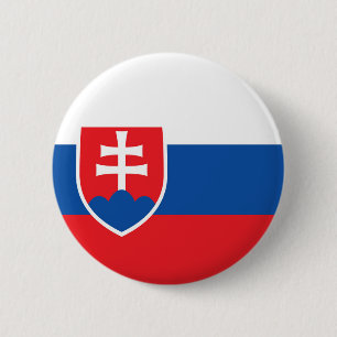 Slowakische Flagge Button