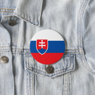 Slowakische Flagge Button