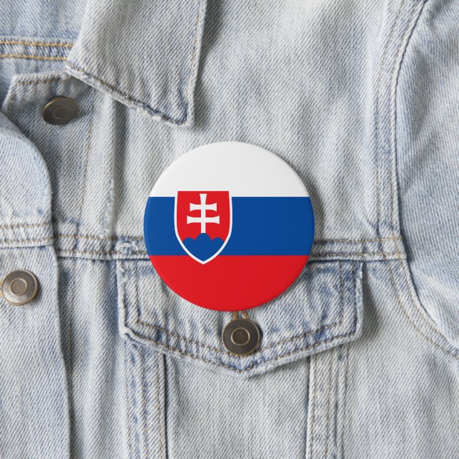 Slowakische Flagge Button (Beispiel)