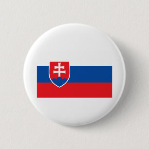 slowakische Flagge Button