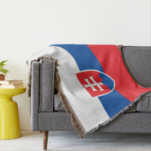Slowakische Flagge Decke