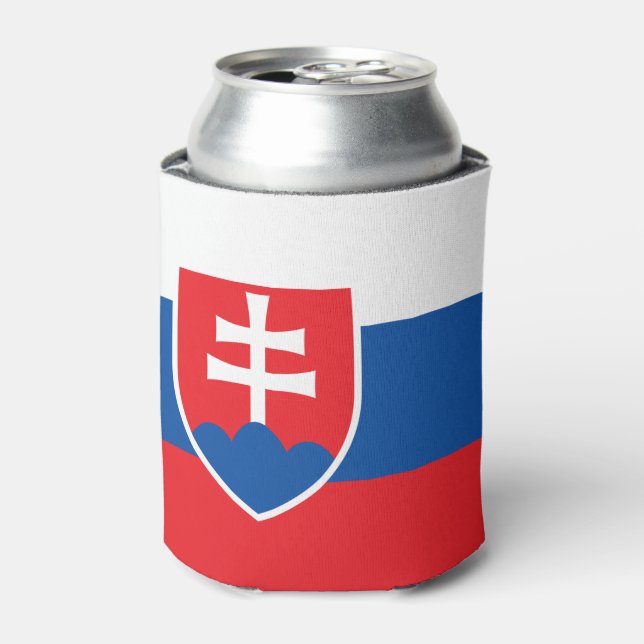 slowakische Flagge Dosenkühler (Kanne Vorderseite)