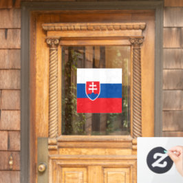 Slowakische Flagge Fensteraufkleber