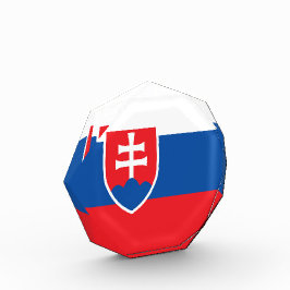 Slowakische Flagge Fotoblock