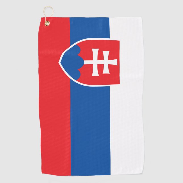 slowakische Flagge Golfhandtuch (Vorderseite)