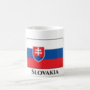 slowakische Flagge Kaffeetasse