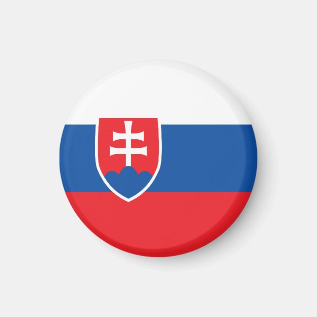 Slowakische Flagge Magnet (Vorne)