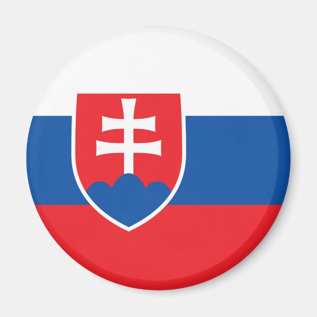 slowakische Flagge Magnet (Vorne)