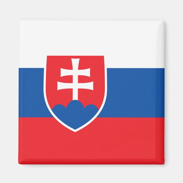 slowakische Flagge Magnet (Vorne)