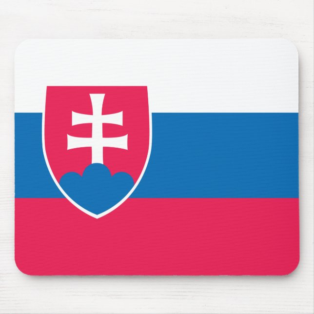 Slowakische Flagge Mousepad (Vorne)