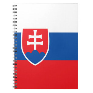 Slowakische Flagge Notizblock