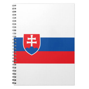 slowakische Flagge Notizblock