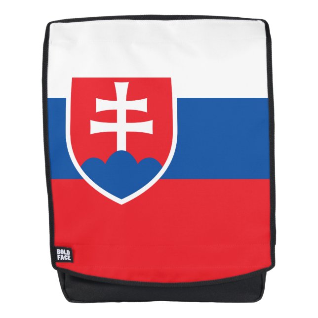 slowakische Flagge Rucksack (Vorderseite)