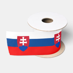 Slowakische Flagge Satinband