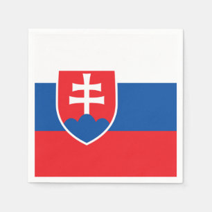 slowakische Flagge Serviette