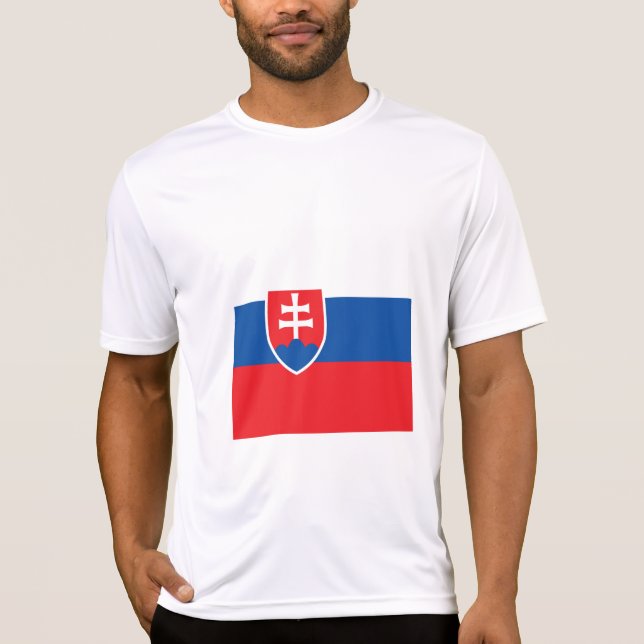 Slowakische Flagge T-Shirt (Vorderseite)