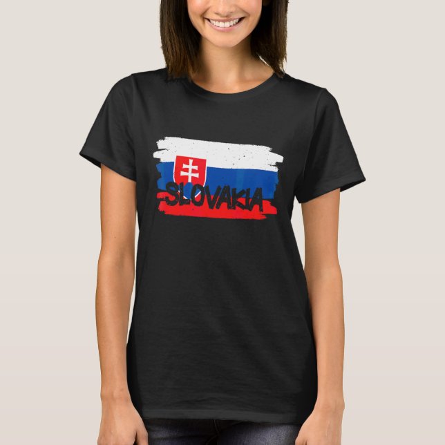 slowakische Flagge T-Shirt (Vorderseite)