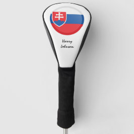 Slowakische Flagge und Mit Monogramm Golfplätze Golf Headcover