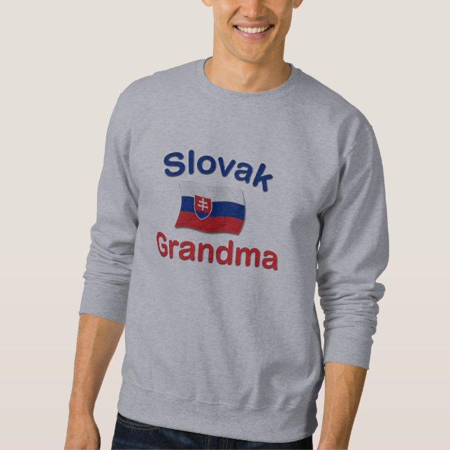 Slowakische Großmutter Sweatshirt (Vorderseite)