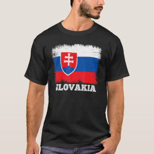 Slowakische Landesflagge - Slowakische Republik - T-Shirt