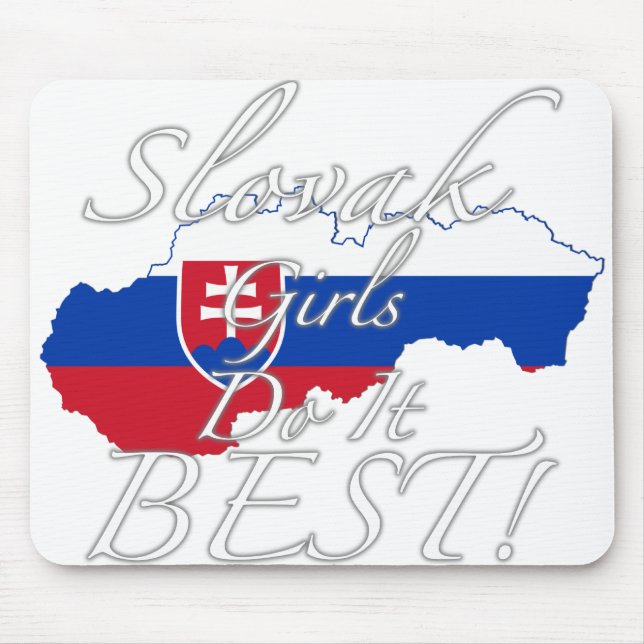 Slowakische Mädchen tun es Bestes! Mousepad (Vorne)