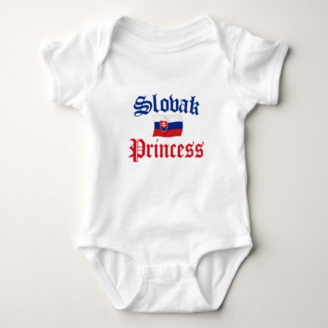 Slowakische Prinzessin Baby Strampler (Vorderseite)