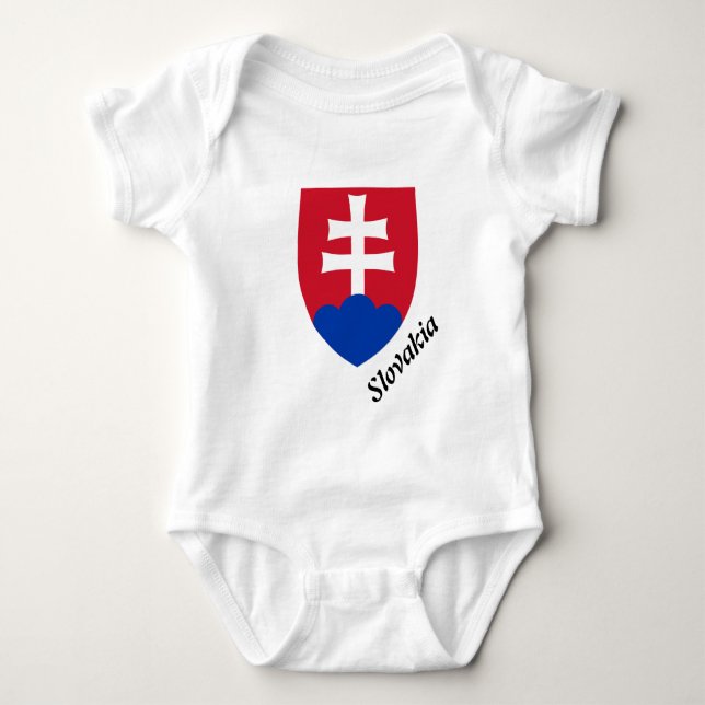 Slowakische Wappen Baby Strampler (Vorderseite)