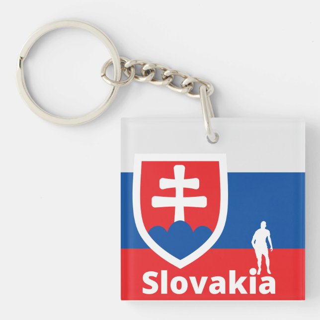 slowakischer Fußball Schlüsselanhänger (Vorderseite)