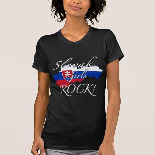 Slowakischer Mädchen-Felsen! T-Shirt (Vorderseite)