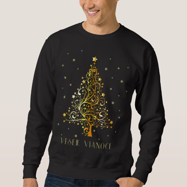 Slowakischer Weihnachtsbaum Slowakei Dekoration Or Sweatshirt (Vorderseite)