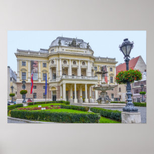 Slowakisches Nationaltheater, Bratislava, Slowakei Poster
