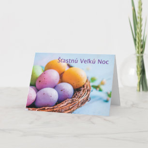Slowakisches Nest Ostern Feiertagskarte