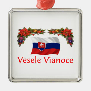 Slowakisches Weihnachten Ornament Aus Metall